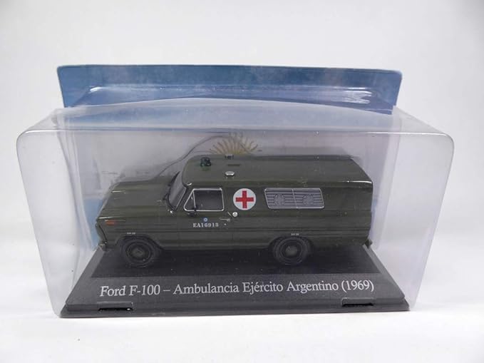OPO 10 Model car 1/43 Compatible with Ford F-100 1969 Argentina Air Force Ambulance (SA15)