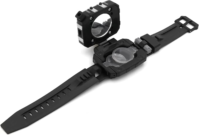 SpyX / 6-in-1 Watch - 6 Function Spy Toy Watch. Includes: Telescope Lenses, LED, Secret Message Capsules, Whistle, Signal Mirror, Hidden Compartment. Perfect Addition for Your spy Gear Collection!