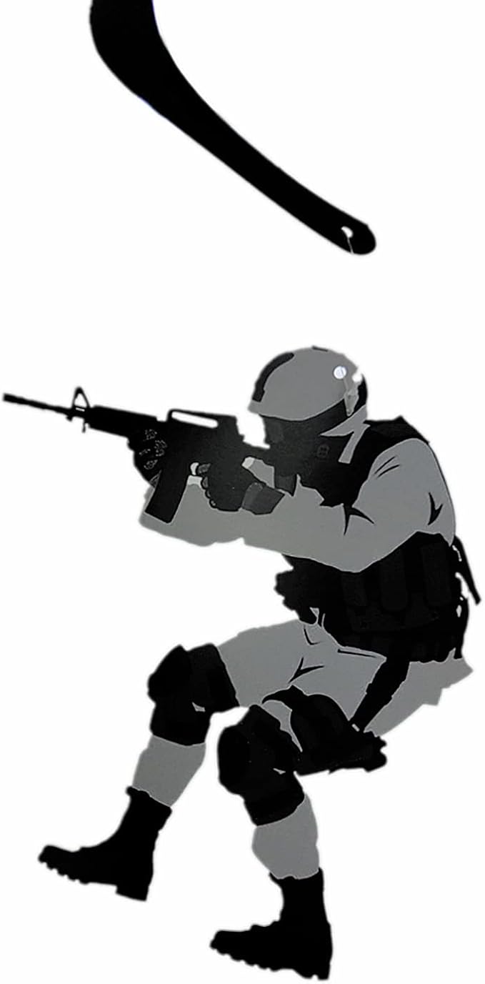 SWAT Theme Hanging Swirl Birthday Party Decors Special Forces Party Dizzy Danglers Military Ceiling Streamers Party Supplies for Adults Pretend Play Role Play Party Birthday