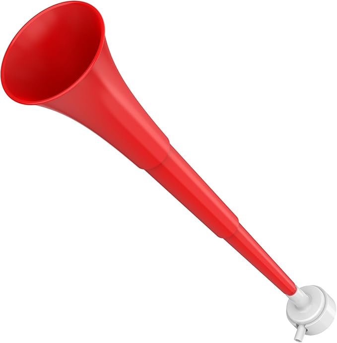 Collapsible Stadium Horn, Vuvuzela Plastic Blow Horns, Team Cheering Spirit Accessories Noisemakers, Foldable Trumpet Noise Makers for Sporting Events, Football Soccer Games, School Party Supply