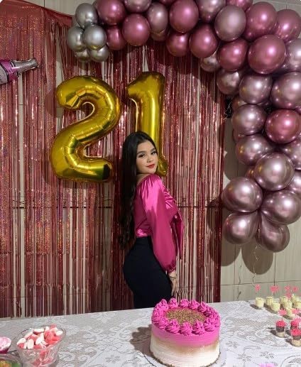 Gold Mylar Number 1 Balloon 40 inch, Number 1 Birthday Balloon for Boy Girl, Gold Foil One Balloon for 1st 10 11 12 16 18 Birthday Party, Anniversary Celebration Number Balloons Decorations