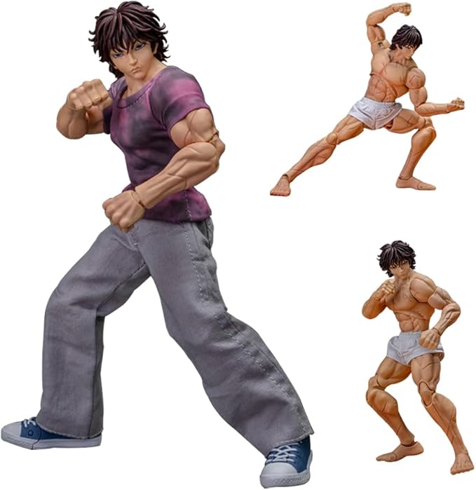 Yujiro Hanma Figure Articulated Figures Anime Character Model 7.09" Movable Anime Figurine Hanma Action Figure Collectibles Gift for Fans