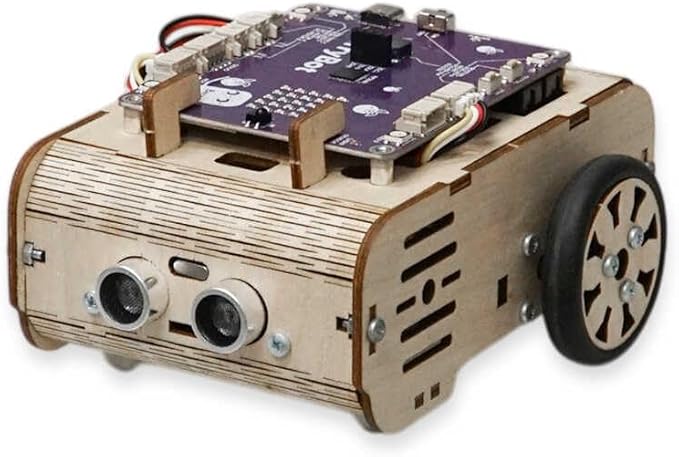BerryBot – Programmable Robot Kit with Raspberry Pi RP2040 | STEM Learning, Graphical Coding, Easy Assembly, Obstacle Avoidance, Line and Light Tracking, Sumo Battle Modes, Scratch Robot