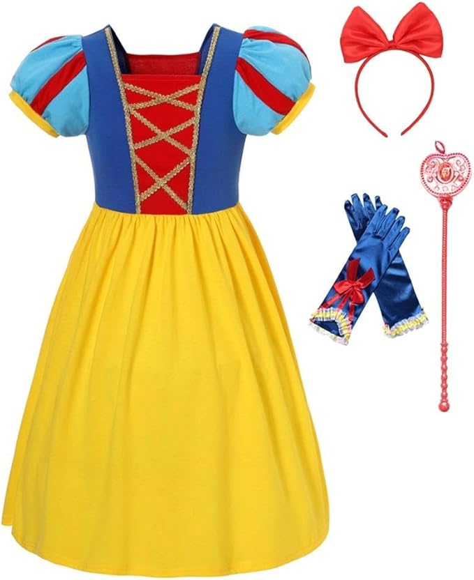 Dressy Daisy Toddler Little Girls Princess Dress Medieval Renaissance Outfit Accessories Everyday Casual Playwear Size 2-12
