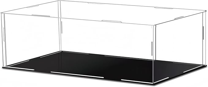 30 x 20 x 10cm Acrylic Clear Display Case Perspex Box Display Cabinets for Collectables, Assemble Countertop Dustproof Protection Showcase for Toys Models Action Figures