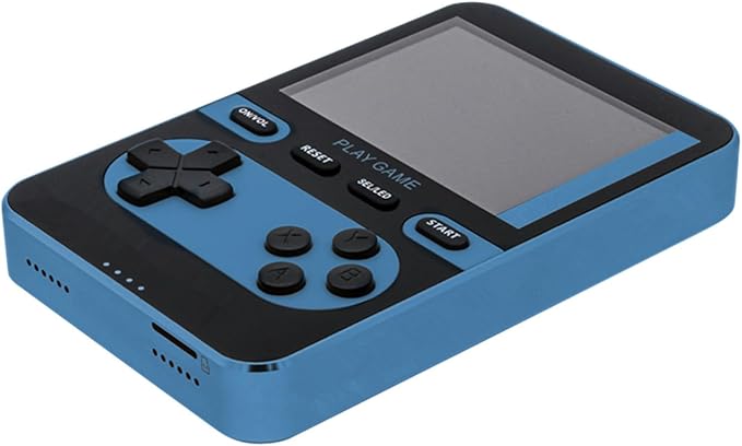 Kastar Handheld Retro Video Game Console with 500 Classic Mini Games, 3.5" IPS Display, Built-in Rechargeable Battery, Portable Gaming Device Color: Blue