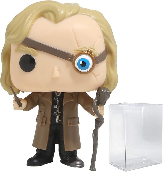 POP Harry Potter - Mad-Eye Moody Funko Vinyl Figure (Bundled with Compatible Box Protector Case), Multicolor, 3.75 inches