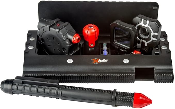 SpyX / Spy Pen Toolkit - Pocket-Sized Gear for Spy Kids. Disappearing Ink Pen, Motion Detector, Flashlight, Telescope, Light Bending Tube. STEM Learning for Young Detective Role Play