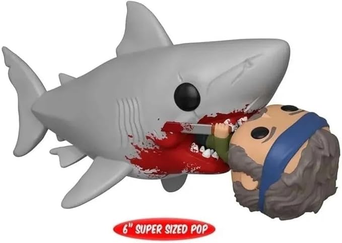 Funko POP! Movies Jaws: Shark Biting Quint Figure - 2019 Convention Exclusive