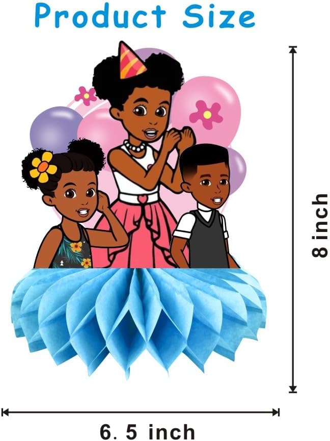 8Pcs Gracies Table Centerpiece Birthday Party Supplies Double Side Table Decorations for Kids Party Decorations