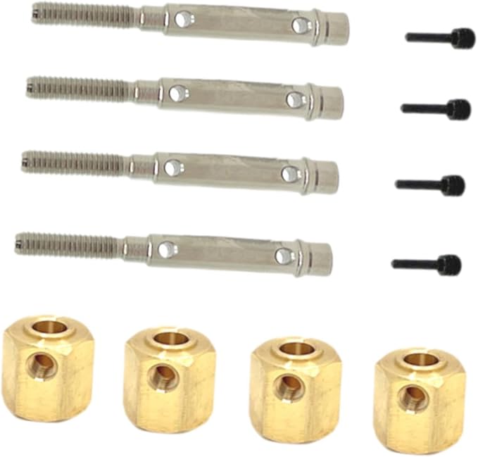 RC Car Wheel Hexes Remote Control Car Widened Combiner Remote Controlled Vehicles Accessories, Replacement Drive Adapter, 4x4 Has Output Shaft