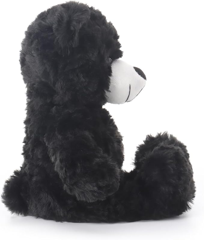 Apricot Lamb Black Flower Bear Stuffed Animals for Kids, Soft Cute Plush Toys for Baby Girl and Boy, 7.9 Inches