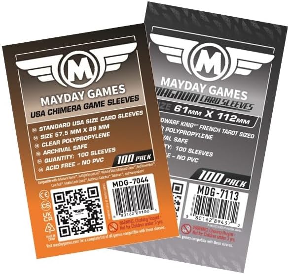 Mayday Games Courtisans -Standard Compatible Card Sleeve Bundle