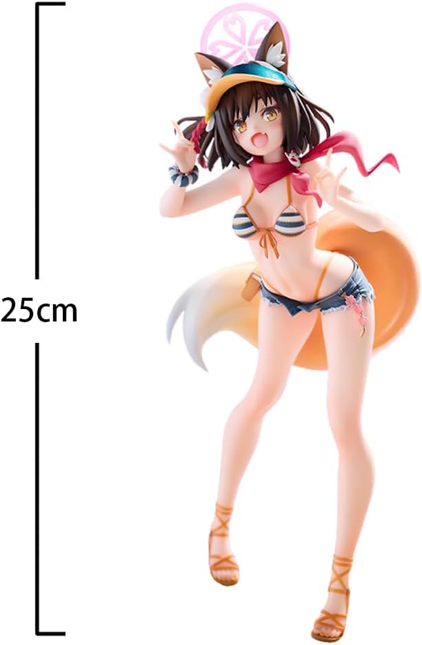 Kuda Izuna Figure Swimsuit Anime Girl Figures 9.84" PVC Action Figure Standing Pose Kuda Izuna Figurine Model Collectibles Desktop Decoration