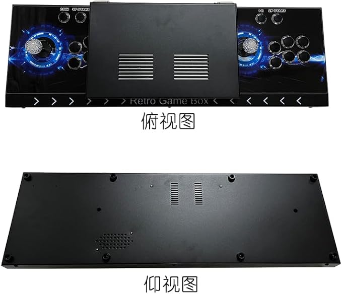 35000 in 1 Portable Arcade Game Console 14-inch HD Screen Dual Players Pandoras Box 80S,Retro Video Game Machine Search/Hide/Save/Load/Pause Games (14in-Dual Players)