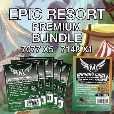 Mayday Games Epic Resort Game Accessory- Premium Card Sleeve Bundle