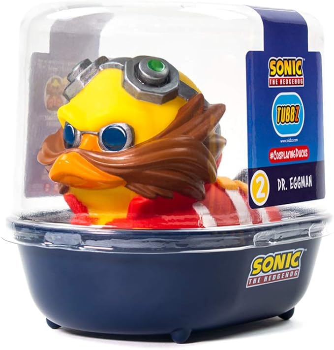 TUBBZ Sonic The Hedgehog Dr Eggman Collectable Duck Vinyl Figure - Official Sonic The Hedgehog Merchandise - TV Movies & Games