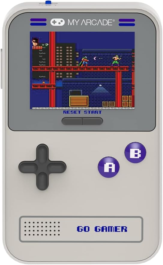 My Arcade Go Gamer Classic-Purple: Portable Electronic Game Console with 300 Games, Full Color 2.5" Screen - Fun for The Entire Family(DGUN-3910)
