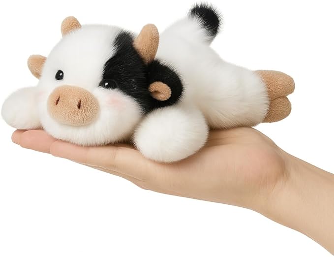 Adorable Cow Stuffed Animal Soft Plush Cow Plush Toy Cute Birthday Gifts for Kids Adults
