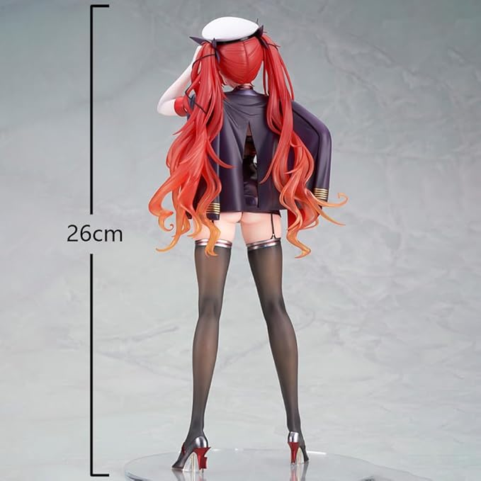 USS Honolulu Figure Uniform Girl Anime Figurine Model 26cm Standing Pose USS Honolulu Action Figure Collectible Statue Desktop Decoration