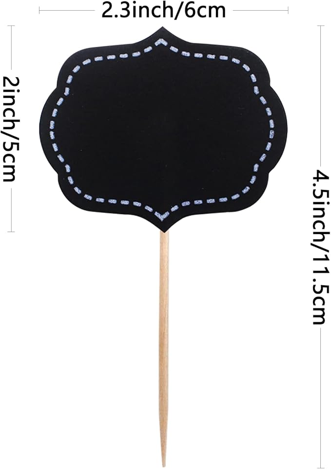 BLUE TOP 50pcs Cupcake Picks Blank Toothpick Flags Cake Toppers Cheese Markers Buffet Labels for Charcuterie Board Food Tags Toothpick Signs for Children's Day,Wedding,Birthday Party,Dinner suppliers