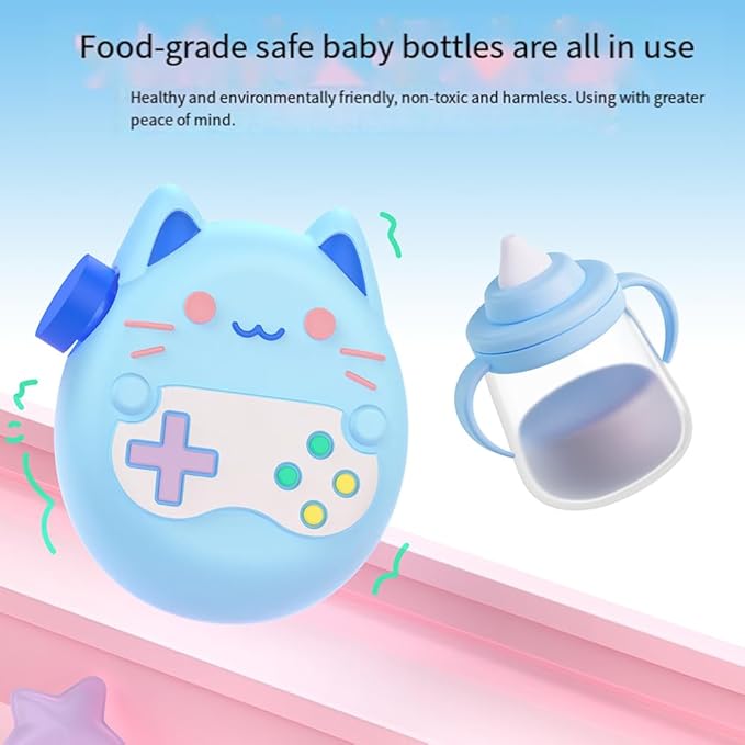 Silicone Cover for Tamagotchi Paradise,Silicone Cover Case for Tamagotchi Paradise Interactive Virtual Pet with Lanyard Screen Protector Button Film for Girl boy
