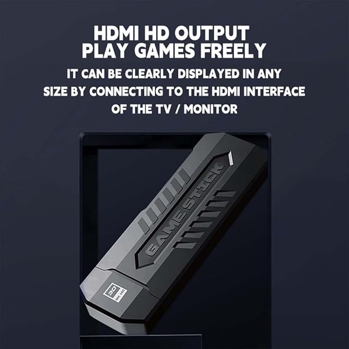X2 Pro 4K Retro Game Stick, HD Home Video Game Console with 2 Wireless Controllers, HDMI Output, 30000+ Built-in Games (64GB)