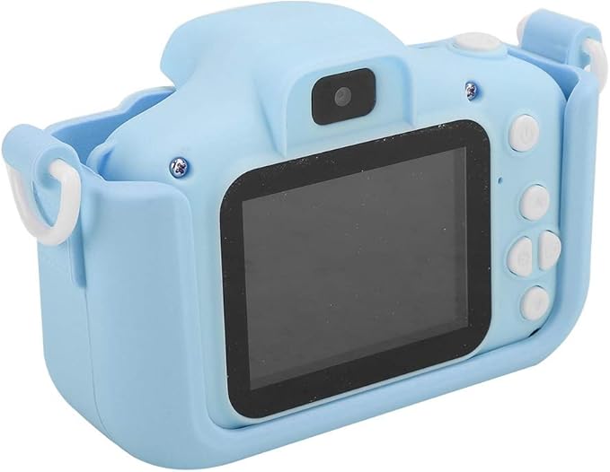 Kids Digital Camera, Toy Camera Kids Video Camera, Children Selfie Camera 2.4 Inch Screen Mini Kids Camcorder Video Recorder with Dual Cameras(Brave Blue)
