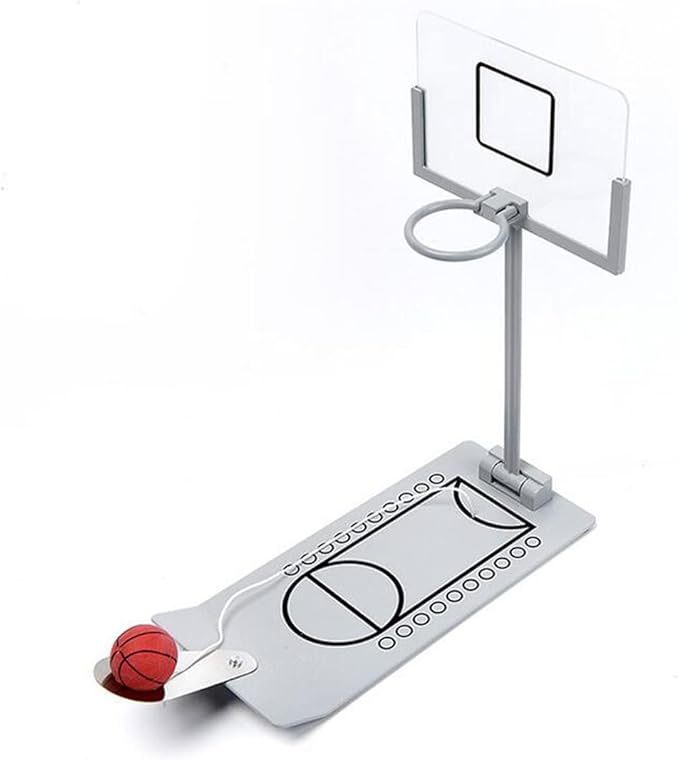 HLJgift Creative Funny Desktop Miniature Basketball Game Toy - Christmas Day Gift Fun Sports Novelty Toy or Gag Gift Idea