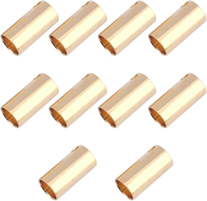 10 Pairs 6.5mm Gold Banana Bullet Connectors Male and Female for RC Battery ESC Motor Wire Plug