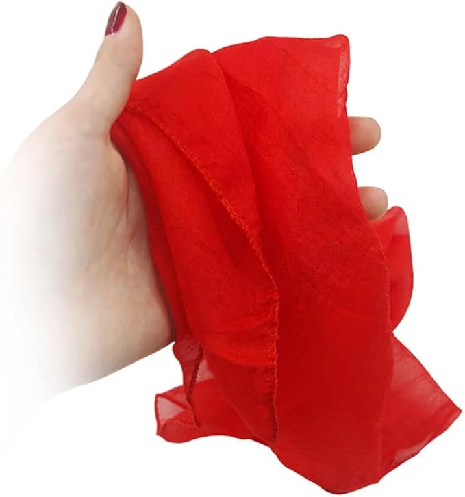 Red Silk Through Phone, Magic Tricks Accessories，Adult Magic Performance Prop Tool，Mentalism Magic for Girlfriend/Wedding Shows or Streets or Party Novelty and Gag Toys