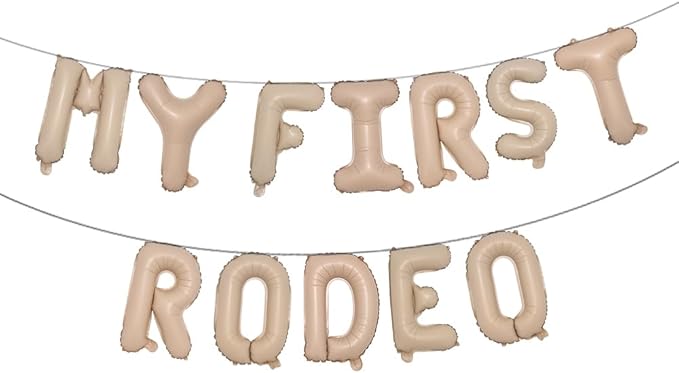 My First Rodeo Party Decoration - Birthday Supplies, Banner, Balloons, Backdrop (Caramel)