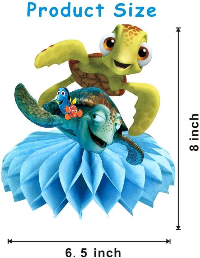 8Pcs Finding Nemo Table Centerpieces Birthday Party Supplies Double Side Table Decorations for Kids Party Decorations