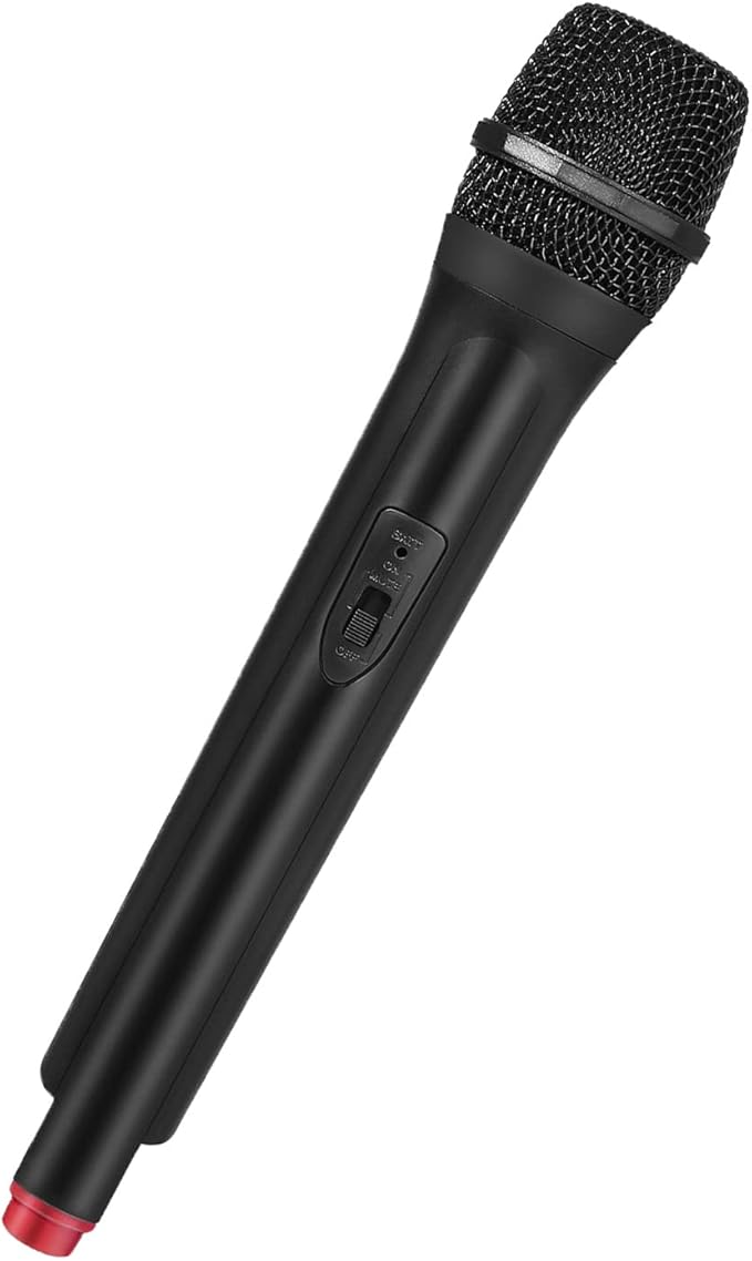 Fake Microphone Plastic Realistic Microphone Simulate Speech Practice Prop for Karaoke Fun Stage or Costume Prop Birthday Party Accessory(Random Color on The Bottom)