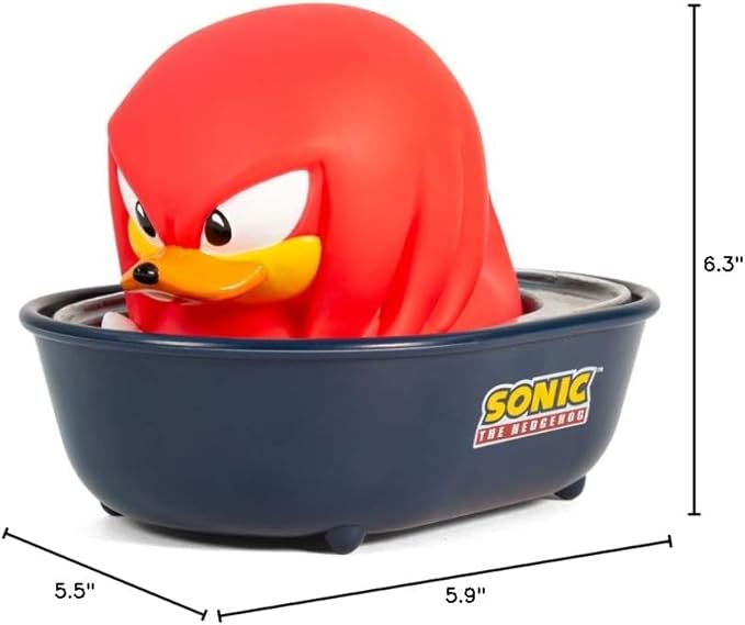 TUBBZ Sonic The Hedgehog Knuckles Collectable Duck Vinyl Figure - Official Sonic The Hedgehog Merchandise - TV Movies & Games