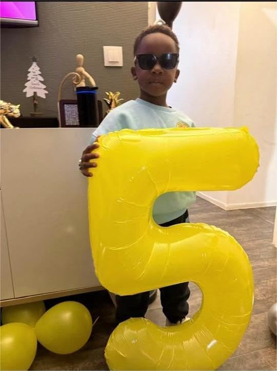 40 Inch Yellow 1 Balloon for First Birthday, 1st Number Balloons Birthday Decorations for Girl Kids Toddler Baby, One Giant Number 1 Balloon