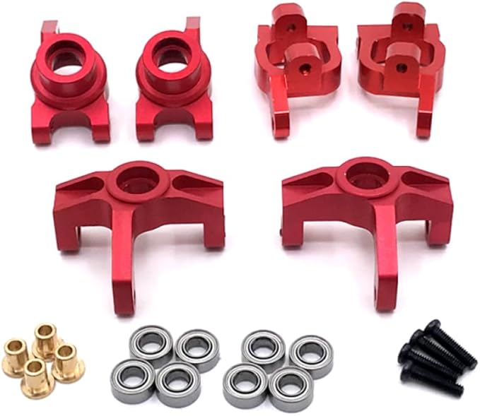 Remote Control Car Upgrade Parts Fit for 1 14 144010 144001 02 124017 16 18 19(Red)