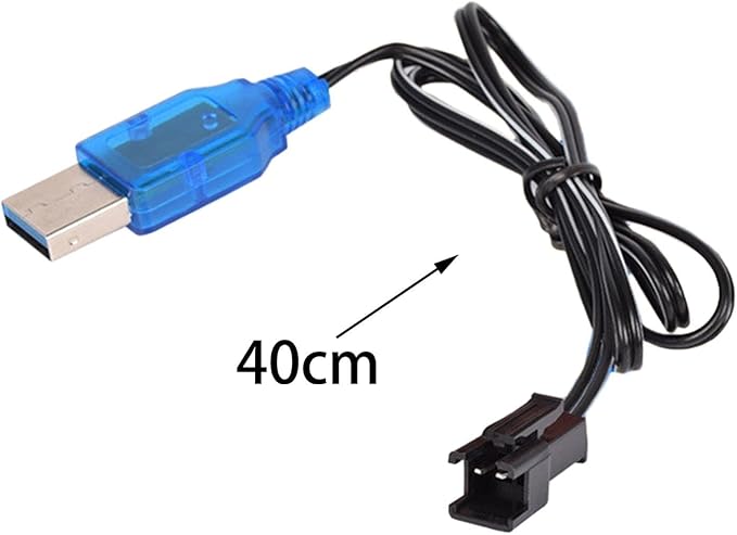 Black 3.7V Charger Lipo Battery Cable for USB Drone Electric Rc Toys Airplane Model Music Machine Charger,Remote and App Controlled Vehicle Parts，Battery Chargers