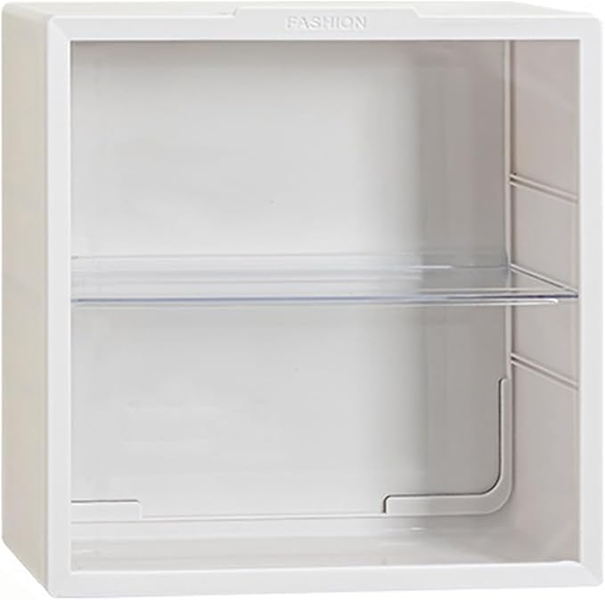 loobuu 2 Tiers Clear Display Case for Figures, Adjustable Stand Acrylic Storage Organizers Box with Magnetic Door, Wall-Mounted Dustproof Showcase for Collectibles Action Figure