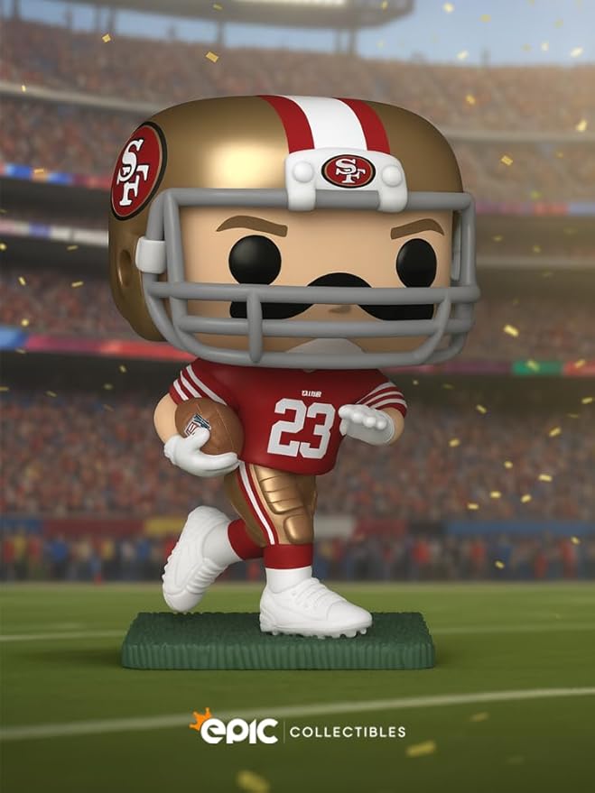 Funko Pop! Football: 49ers - Christian McCaffrey CMC Vinyl Figure Collectibles Bundled with Box Protector