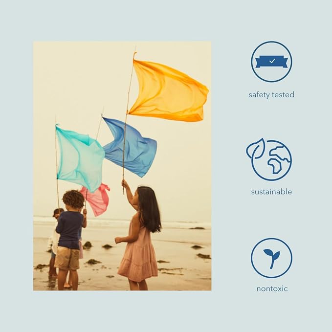 Sarah's Silks Playsilk - 100% Real Silk, Hand Dyed, Bright Colored Play Scarves | Montessori and Waldorf Toys for Dress up, Imaginative, and Pretend Play (35" x 35")