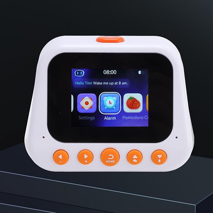 AI Intelligent Learning Robot, Voice Assistant Time Manager with Multifunctional Translation and Reminder, for Kids Early Education and Knowledge Exploration
