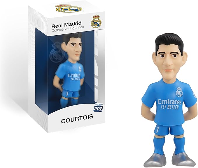 MINIX COLLECTIBLE FIGURINES - Sports Collectable 12 cm Figurine, Thibaut Courtois, Real Madrid