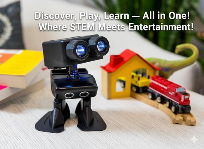 Robot PU – Adorable AI Humanoid | STEM Toy Supports Micro:bit | Programmable, Interactive & Upgradable | Walks, Dances, Talks & Sings | Self-Balancing | Remote & Autopilot | 30+ Free Online Classes