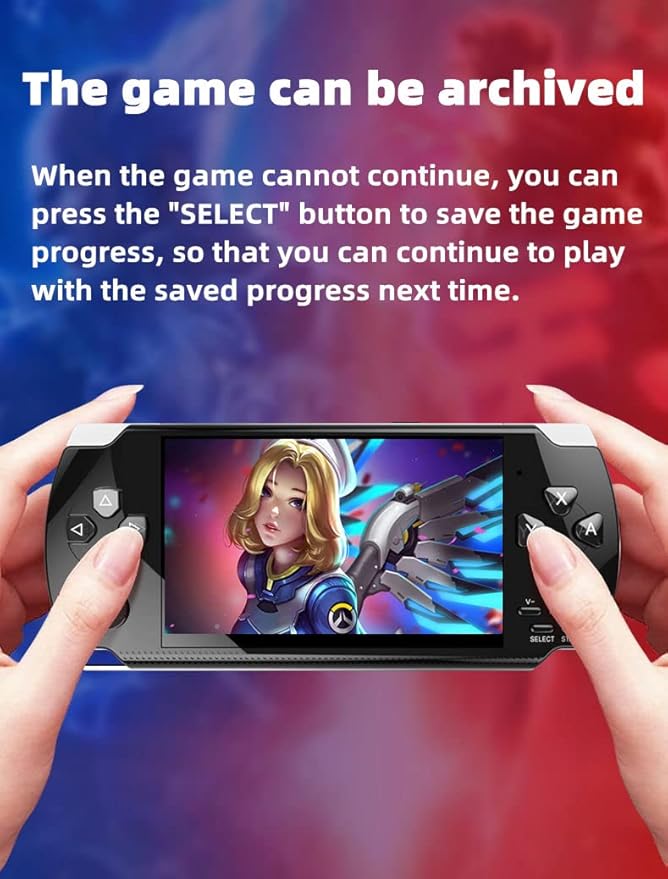 Retro Video Game Console Screen Built-in 2000 Games Handheld Game Console Multiple Emulators Mini Portable Game Device MP3 MP4 Music TV Output E-Bbook Children/Men/Festivals