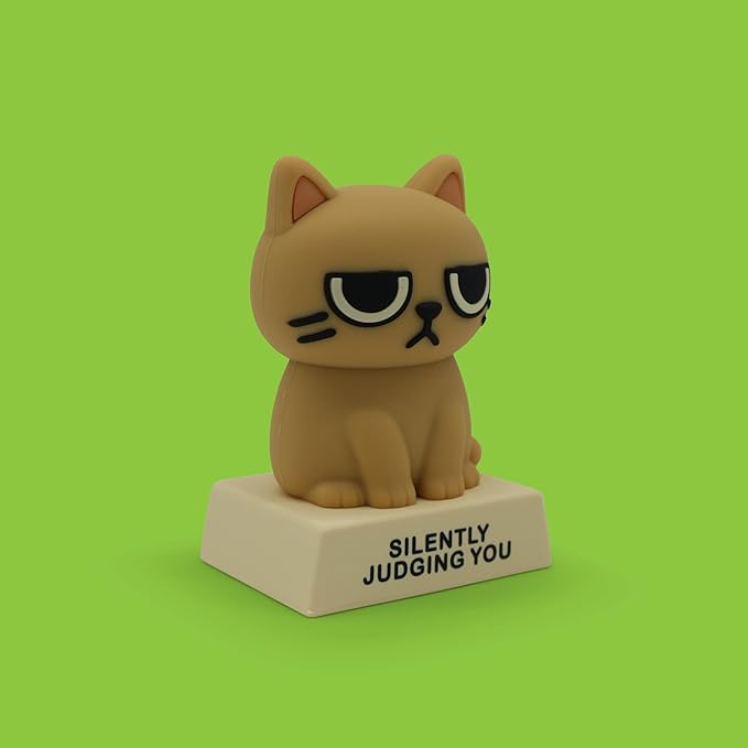 Miniature Desk Figurine – Cute & Quirky Office Decor for Desk, Shelf, or Workspace – Fun Tiny Collectible Statue for Adults, Coworkers, or Home Office Gift-Judging You