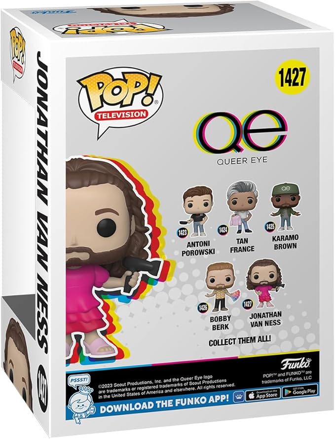 Funko POP! TV: Queer Eye - Jonathan Van Ness - Collectable Vinyl Figure - Gift Idea - Official Merchandise - for Kids & Adults - TV Fans - Model Figure for Collectors and Display