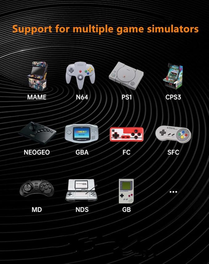QuantumG - R35S Retro Handheld Game Console with 3.5 Inch IPS HD Display, Linux System, 64GB Inbuilt Games – Compact Pocket Video Game (Yellow)