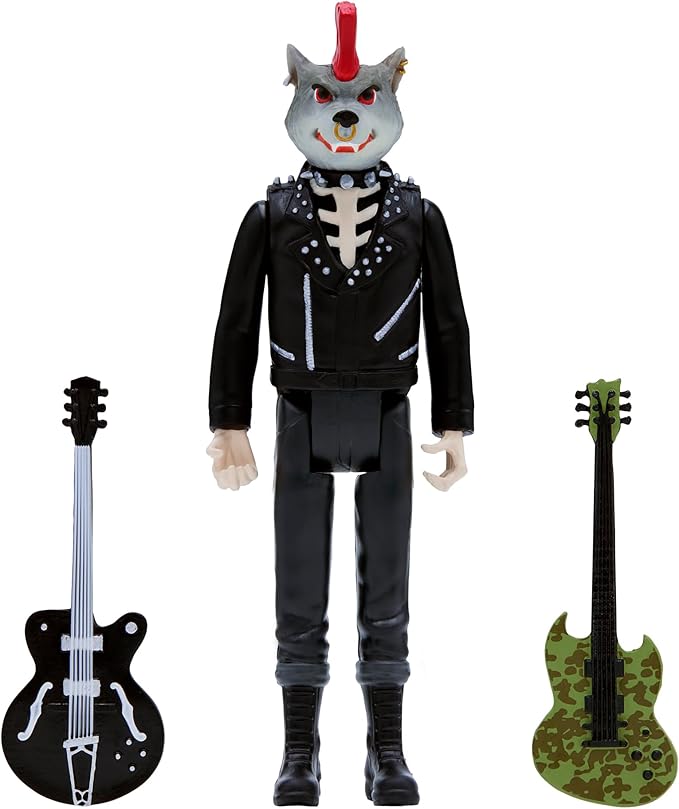 Super7 Rancid Skeletim (Wolf Head) - 3.75" Rancid Action Figure with Accessory Classic Music Collectibles and Retro Toys