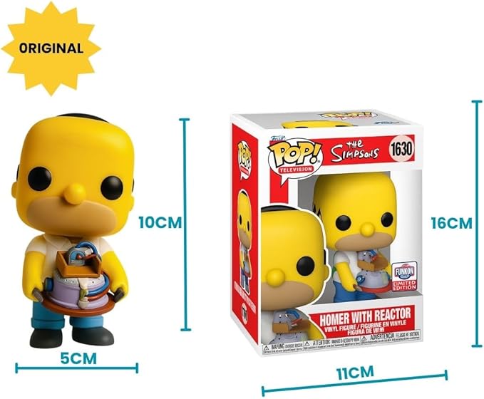 Pop! The Simpsons 1630 Homer with Reactor Funkon 2024